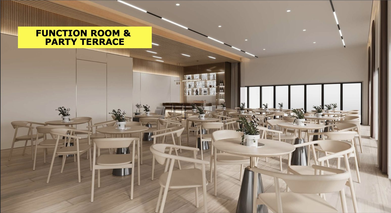 Veranda Residences function room and party terrace